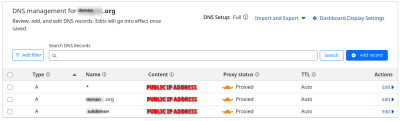 Example screenshot of a DNS configuration interface (placeholder) Example screenshot of a DNS configuration interface (placeholder)